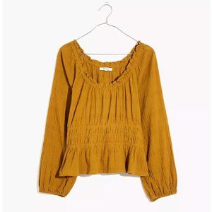 NWOT Madewell Sophia Top in Antique Gold in XXS